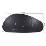 Eiken Blad Cloud 210 cm Zwart