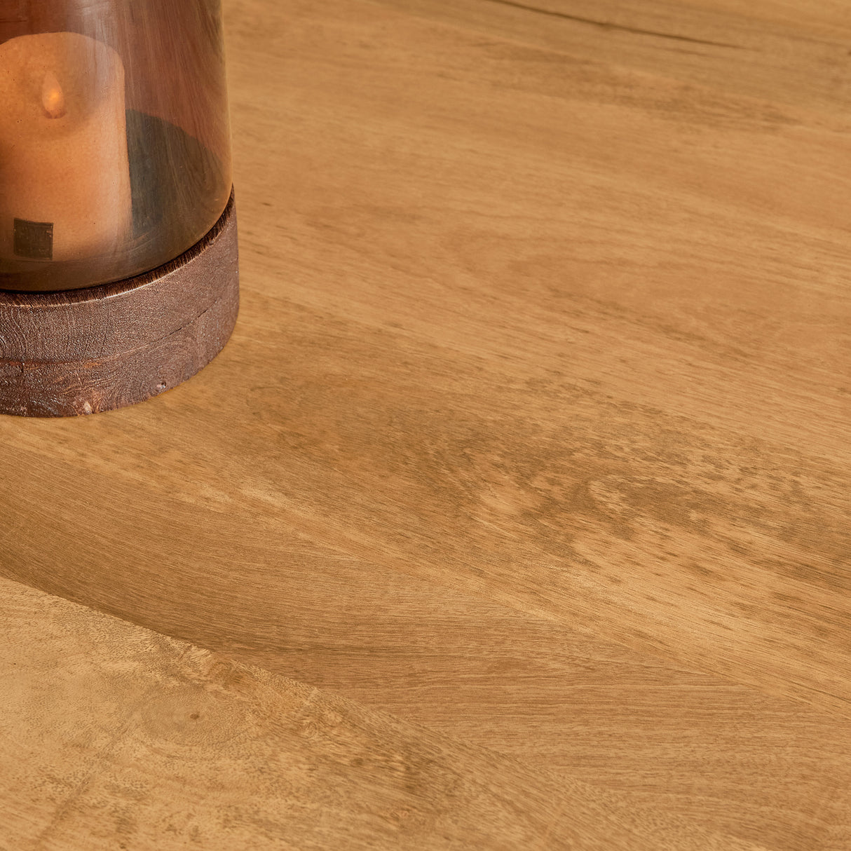 Ronde eettafel - Naturel - Mangohout - 140 cm - Matrixpoot
