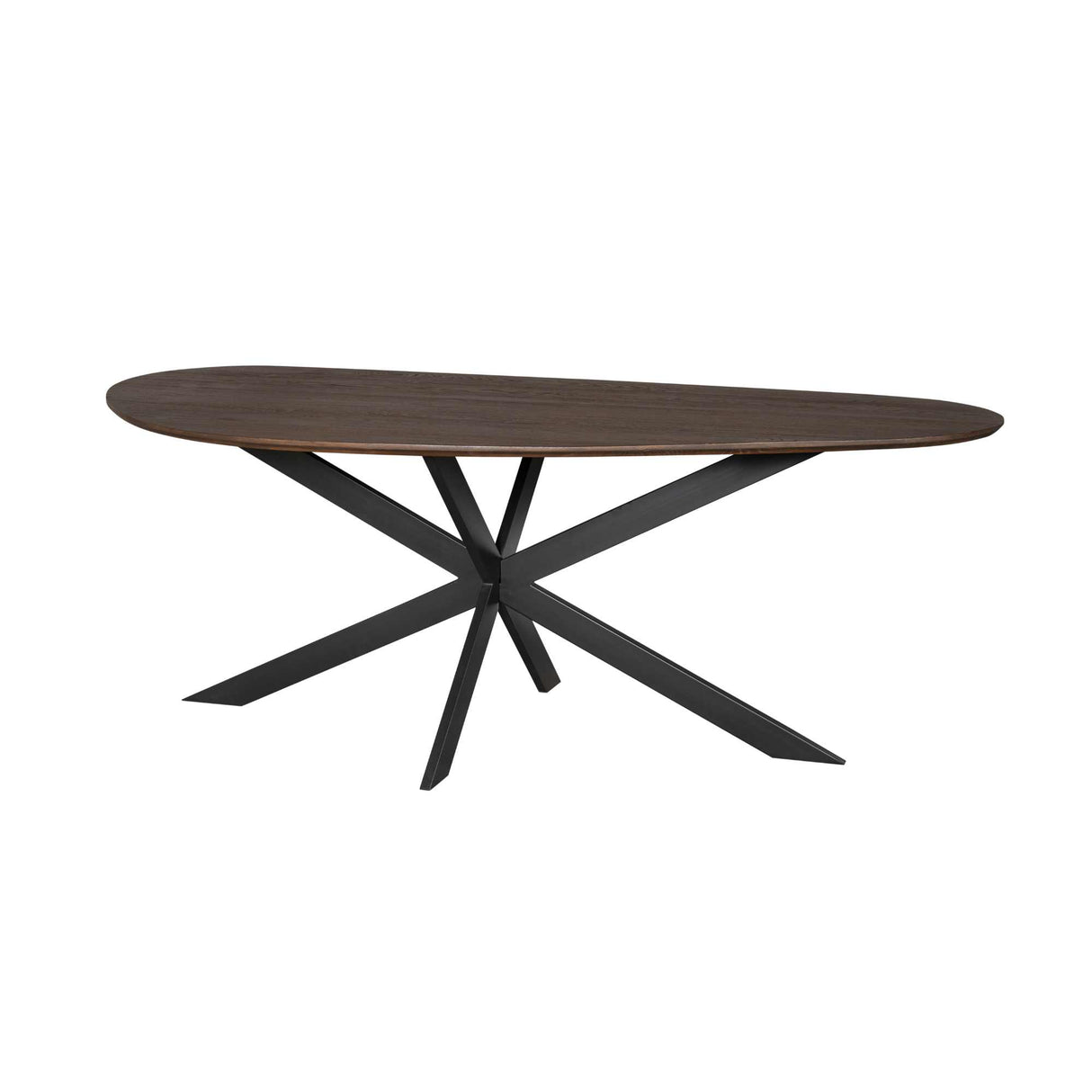 Organische Eettafel - Bruin Eikenhout - 280 cm - Matrixpoot