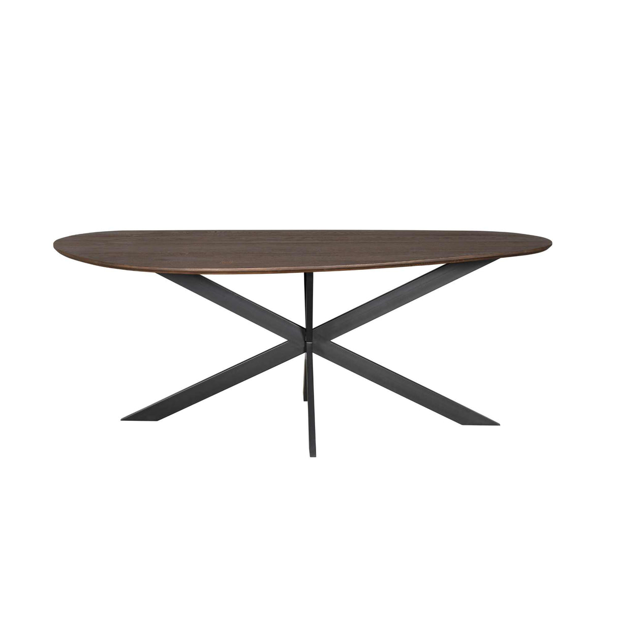 Organische Eettafel - Bruin Eikenhout - 280 cm - Matrixpoot