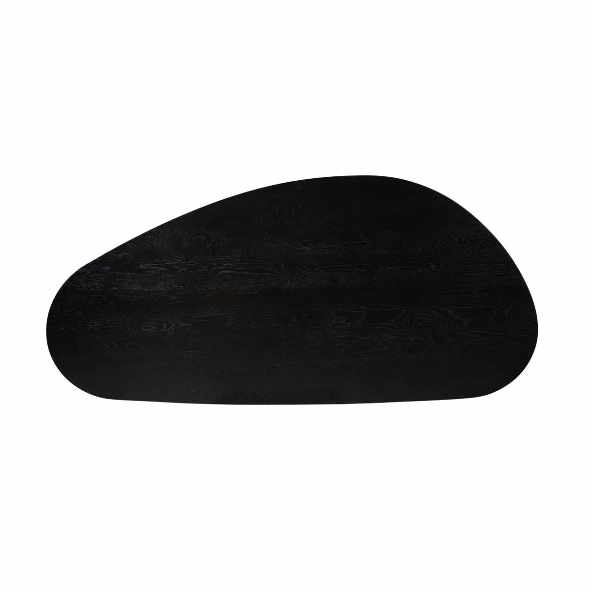 Organische Eettafel - Zwart Europees Eikenhout - 180 cm - Stalen Matrixpoot
