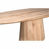 Ovale Eettafel - Naturel Eikenhout - 210 cm - Design Lattenpoot