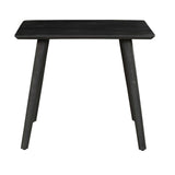 Eettafel - Zwart - Mangohout - 90 cm - Vierkant