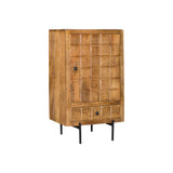 Kabinet - Naturel - Mangohout - 60 cm - 1 Deur - 1 Lade