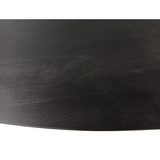 Ovale Eettafel Zwart Mangohout - 210 cm - Matrixpoot
