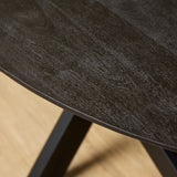 Ovale Eettafel Zwart Mangohout - 240 cm - Matrixpoot