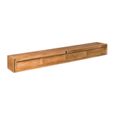 Zwevend Tv-meubel - Naturel Mangohout - 280 cm - 3 Lades & 2 Open Vakken