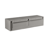 Zwevend Tv-meubel - Taupe Mangohout - 120 cm - 1 Lade & 2 Open Vakken