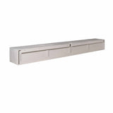 Zwevend Tv-meubel - Taupe Mangohout - 240 cm - 3 Lades & 2 Open Vakken
