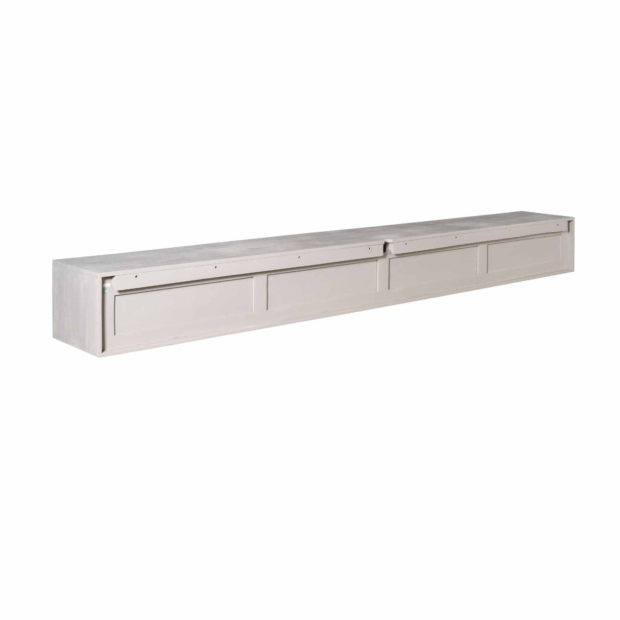 Zwevend Tv-meubel - Taupe Mangohout - 280 cm - 3 Lades & 2 Open Vakken