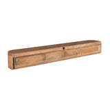 Breed Tv-meubel - Naturel Mangohout - 240 cm - Zwevend of Staand