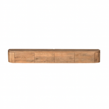 Breed Tv-meubel - Naturel Mangohout - 240 cm - Zwevend of Staand