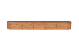 Groot Tv-meubel - Naturel Mangohout - 280 cm - Zwevend of Staand