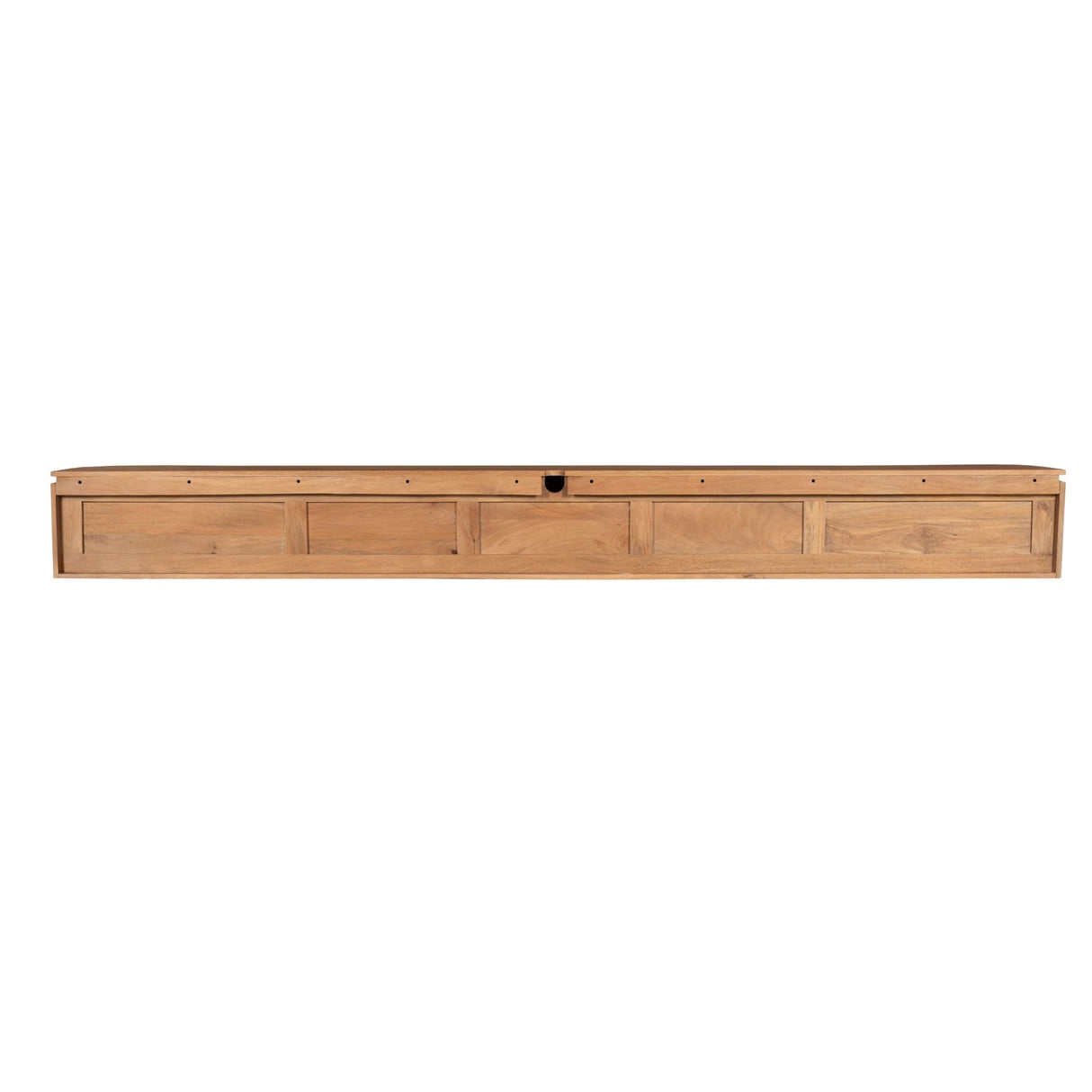 Groot Tv-meubel - Naturel Mangohout - 280 cm - Zwevend of Staand