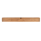 Groot Tv-meubel - Naturel Mangohout - 280 cm - Zwevend of Staand