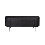 Compact Tv-meubel - Zwart Mangohout - 120 cm - Zwevend of Staand