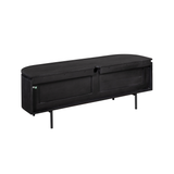 Compact Tv-meubel - Zwart Mangohout - 120 cm - Zwevend of Staand