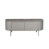 Compact Tv-meubel - Taupe Mangohout - 120 cm - Zwevend of Staand