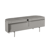 Compact Tv-meubel - Taupe Mangohout - 120 cm - Zwevend of Staand
