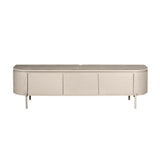 Modern Tv-meubel - Taupe Mangohout - 160 cm - Zwevend of Staand