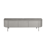 Modern Tv-meubel - Taupe Mangohout - 160 cm - Zwevend of Staand