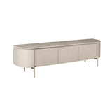 Modern Tv-meubel - Taupe Mangohout - 160 cm - Zwevend of Staand