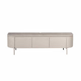 Modern Tv-meubel - Taupe Mangohout - 160 cm - Zwevend of Staand