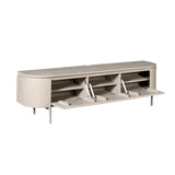 Modern Tv-meubel - Taupe Mangohout - 160 cm - Zwevend of Staand