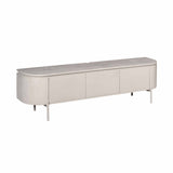 Modern Tv-meubel - Taupe Mangohout - 160 cm - Zwevend of Staand