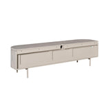 Modern Tv-meubel - Taupe Mangohout - 160 cm - Zwevend of Staand