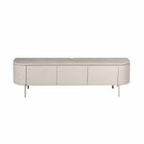 Modern Tv-meubel - Taupe Mangohout - 160 cm - Zwevend of Staand