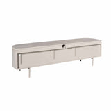 Modern Tv-meubel - Taupe Mangohout - 160 cm - Zwevend of Staand