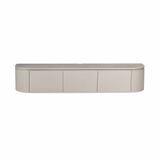 Modern Tv-meubel - Taupe Mangohout - 160 cm - Zwevend of Staand