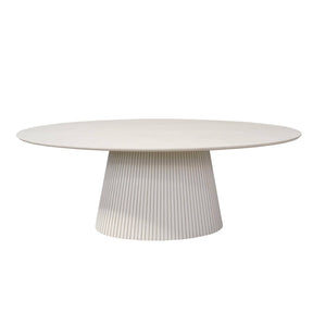 Ovale eettafel Solana Zand Mangohout 210 cm Starfurn