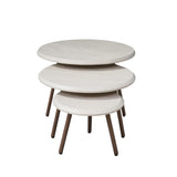 Ronde salontafelset Ohio Zand Mangohout 70 cm