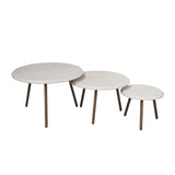 Ronde salontafelset Ohio Zand Mangohout 70 cm