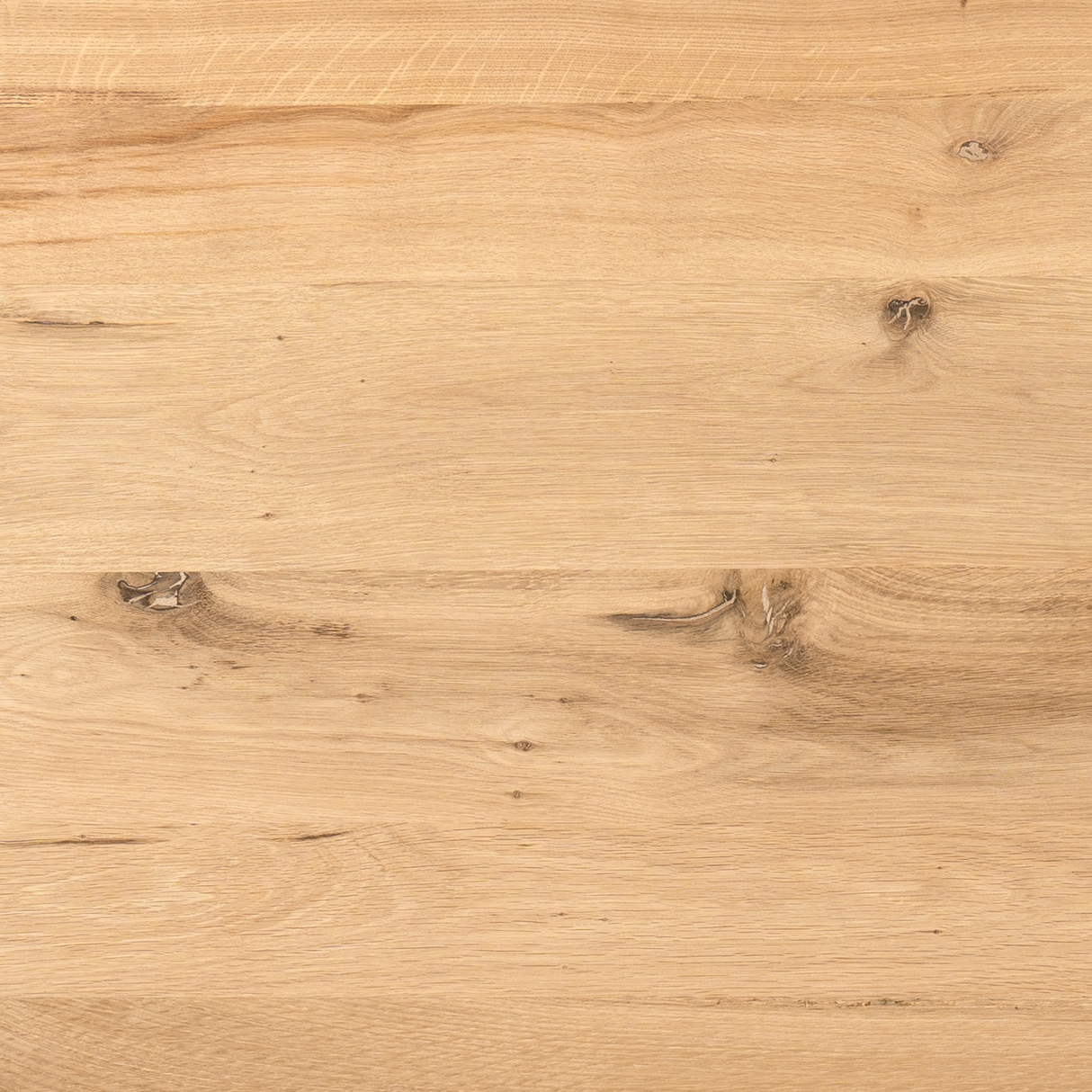 Eettafel Rond - Naturel Eikenhout - Matrixpoot - 110 cm