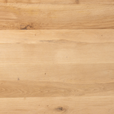 Eettafel Deens Ovaal - Naturel Eikenhout - Stalen Frame - 200 cm