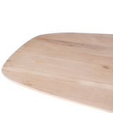 Eettafel Deens Ovaal - Naturel Eikenhout - Stalen Frame - 200 cm