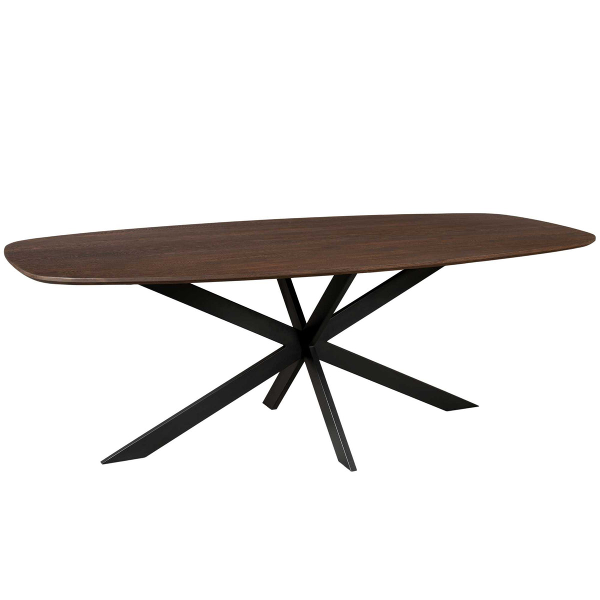 Eiken eettafel Ferris | Deens Ovaal 200 cm | Brown