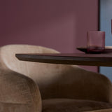 Deens Ovale Eettafel - 240 cm - Bruin Europees Eikenhout - Zwart Stalen Designpoot