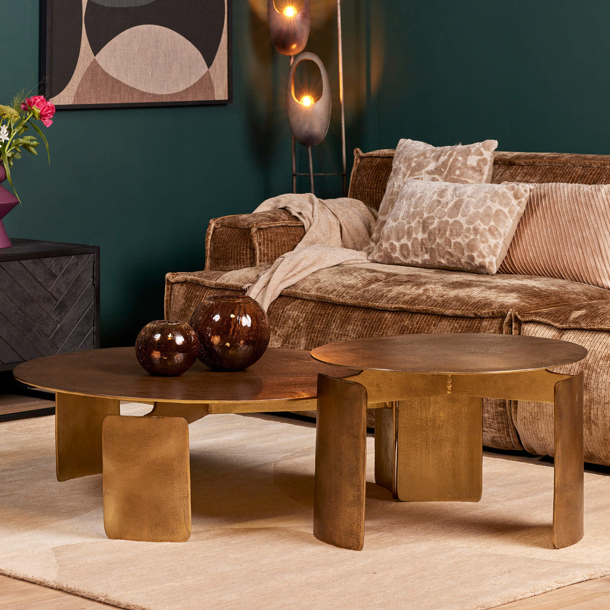 Salontafel - Goud - Aluminium - 60 cm - Rond - Modern Design