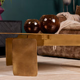 Ronde salontafel - Goud - Aluminium - 90 cm
