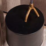 Bijzettafel - Zwart - Aluminium - 36 cm