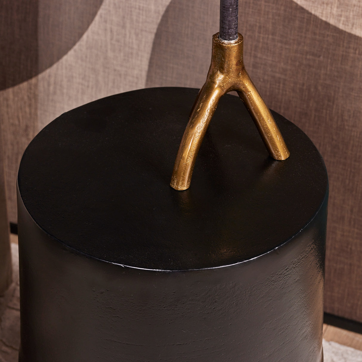 Bijzettafel - Zwart - Aluminium - 36 cm