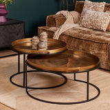 Salontafel set - Goud - Aluminium - 78 cm - 2-delig
