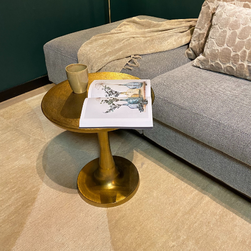 Salontafel - Rond - Goud - Aluminium - 45 cm