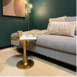 Salontafel - Rond - Goud - Aluminium - 45 cm