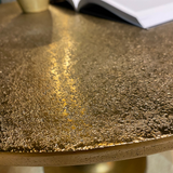 Salontafel - Rond - Goud - Aluminium - 45 cm
