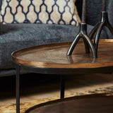 Salontafel - Ovaal - Goud - Aluminium - 100 cm